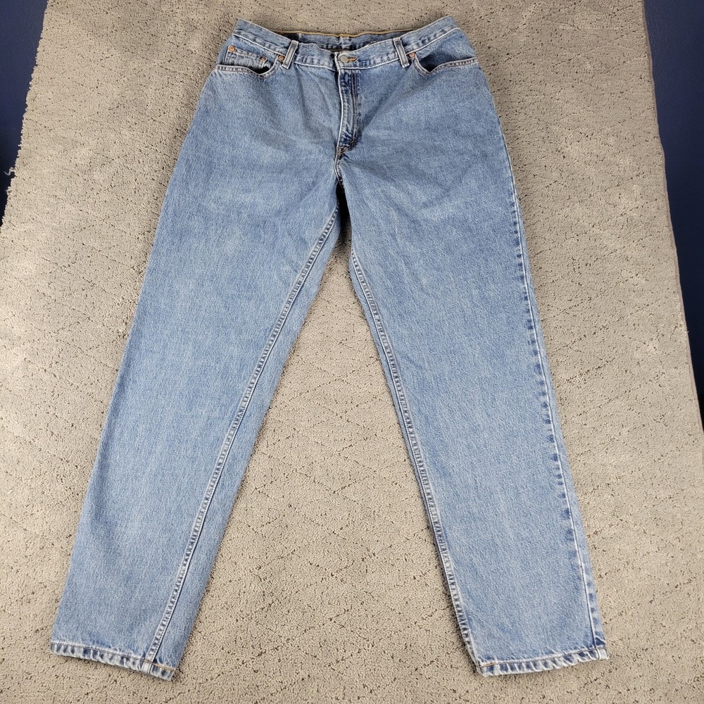 Vintage Levis 550 Jeans Womens 18L Long Blue High Rise Tapered Mom Jean Y2K‎